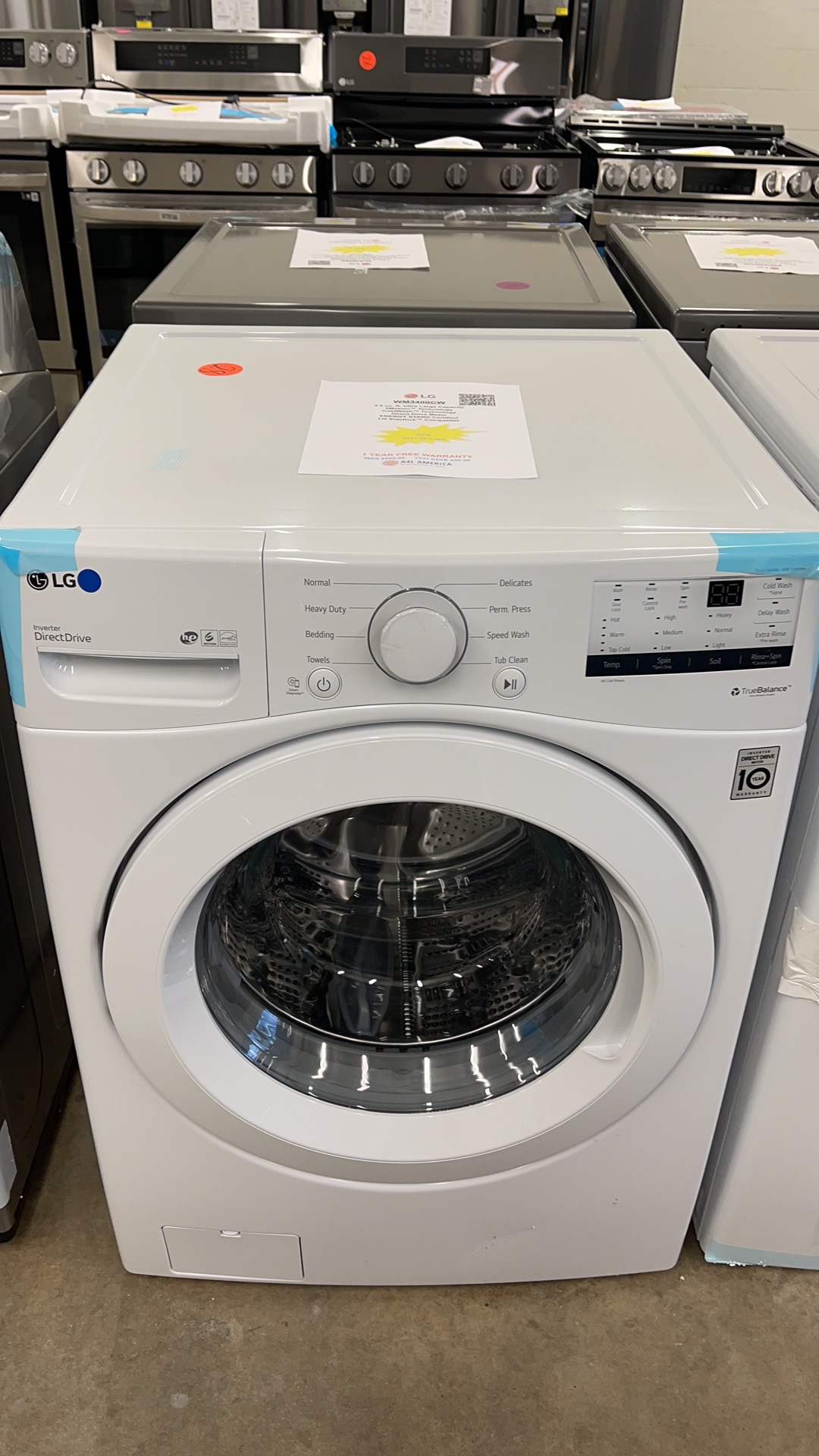 4.5 cu. ft. Ultra Large Front Load Washer - WM3400CW