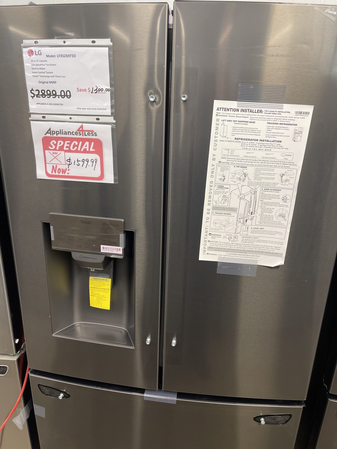 26 cu. ft. Smart wifi Enabled French Door Refrigerator Appliances 4