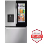 LG 26 cu. ft. Smart InstaView Counter Depth MAX French Door Refrigerator in PrintProof Stainless Steel