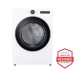 LG DLEX6500W 7.4 cu. ft. Vented Stackable SMART Electric Dryer in White with TurboSteam and AI Sensor Dry Technology